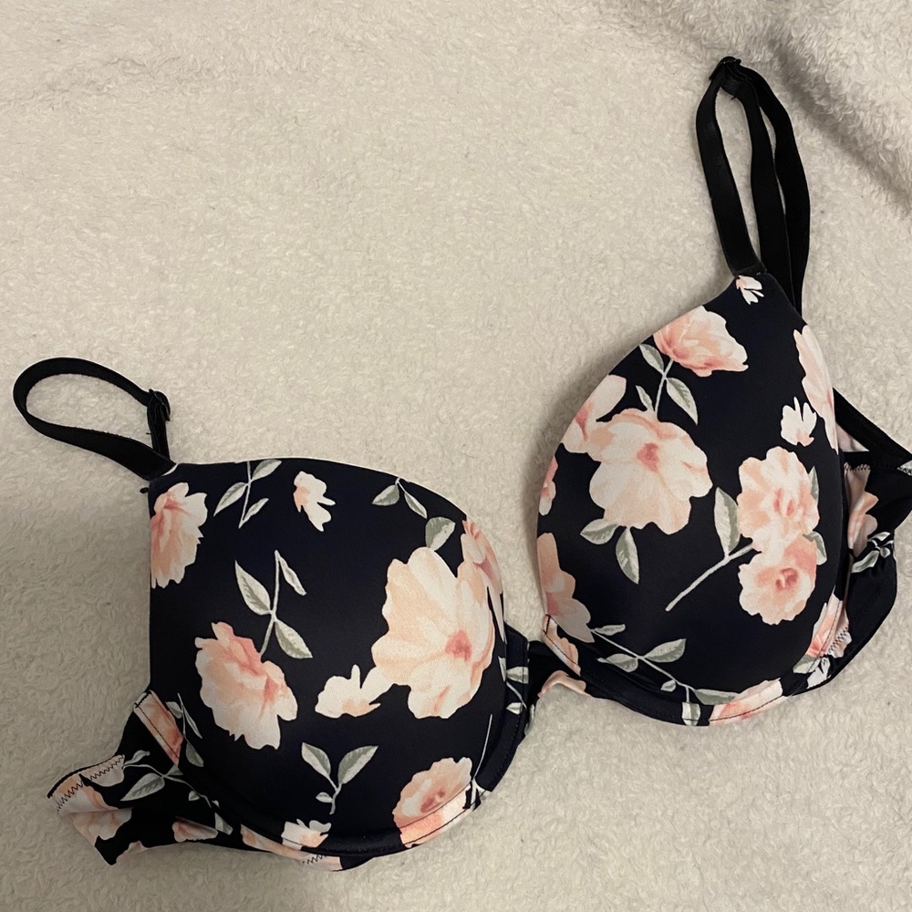 PINK floral bra 36C